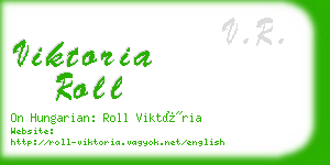 viktoria roll business card
